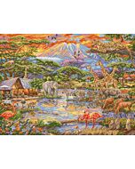 Letistitch borduurpakket 'Wild Africa' L9941 telpatroon