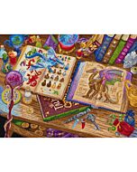 Letistitch borduurpakket draken studie L9965 telpatroon