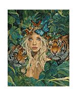 Letistitch borduurpakket godin van de natuur L9974 telpatroon