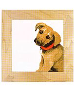 Borduurpakket Leuk puppy om te borduren lanarte 35081