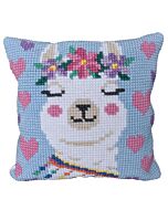 Borduurpakket kussenpakket lama Needleart World LH9.007