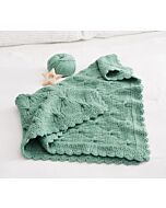 Lana Grossa baby deken met kabels van Alta Moda Cashmere 16 