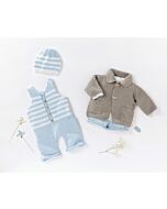 Lanagrossa gestreept baby mutsje breien van Soft Cotton big  incl.Infanti edition 1