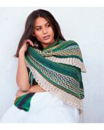 Lana Grossa Colorissimo en Ecopuno omslagdoek breien M26