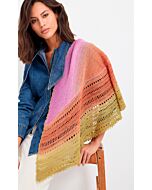 Lana Grossa Cool Wool Lace hand-dyed omslagdoek breien M1