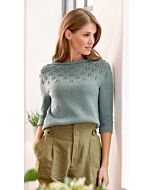 Lana Grossa Cool Wool trui met ajourpatroon breien 