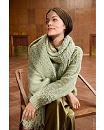 Lana Grossa dames sjaal met franjes haken van Airy (C29,M38)