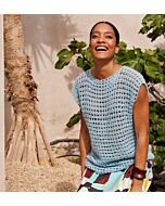 Lana Grossa dames top-down top haken van Ella (F71,M31)
