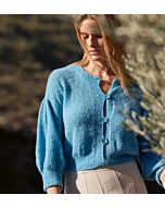 Lana Grossa dames top-down vest breien van Setasuri Pearls (F71,M33)