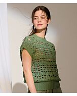 Lana Grossa dames top breien en haken van Cotton Silk (C28,M39)