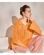 Lana Grossa dames trui breien en haken van Cotonella Uni (C30,M11)