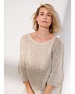 Lana Grossa dames trui breien en haken van Landlust Sommerseide en Linissimo (C28,M9)
