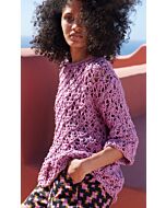 Lana Grossa dames trui met ajourpatroon breien van About Berlin Bulky uit Filati Nr.59