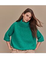 Lana Grossa dames trui met hoge kraag breien van Alpaca Air (LB17, M9)