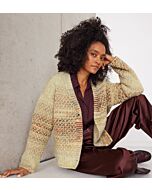 Lana Grossa dames vest breien van Airy en Picasso (F70,M28)