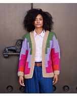 Lana Grossa dames vest in enkele draad breien van Mohair di Gio (F70,M23A)