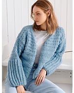 Lana Grossa dames vest in patroonmix breien van Per Lei (easy, m5)