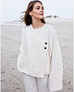 Lana Grossa dames vest met overslag breien van Alpaca Air (LB17,M16)