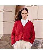 Lana Grossa dames vest met v-hals breien van Cool Wool (C27,m25)