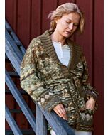 Lana Grossa damesvest met sjaalkraag breien van Landlust Naturwolle (NK5,M11)