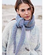 Lana Grossa driehoekige sjaal breien van Silkhair Print (LB17, M5)