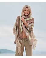 Lana Grossa driehoeksjaal breien en haken van Puno Due en Silkhair Print (Doeken & Co 7, m3)