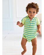 Lana Grossa gestreept baby pakje breien van Cool Wool Baby (IE5,M5)