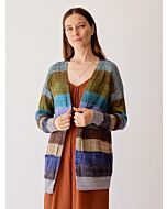 Lana Grossa gestreept vest breien van Cool Wool Vintage (C27,M7)