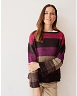 Lana Grossa gestreepte dames trui breien van Cool Wool en Cool Wool Vintage (c27,m4)