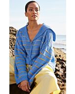 Lana Grossa gestreepte dames trui breien van Cotonella Uni en Cotonella (F71,M34)