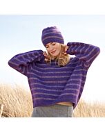 Lana Grossa gestreepte muts en trui breien van Silkhair en Merino Superiore (ME4,M10&11)