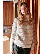 Lana Grossa gestreepte trui breien van Natural Alpaca Pelo (Nordic, m6)