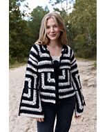 Lana Grossa granny square vest haken van Alpaca Air (H7,M8)