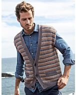 Lana Grossa heren hesje breien van Alta Moda Cotolana uit Classici 18