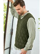 Lana Grossa herenspencer breien van Cool Wool (m21)