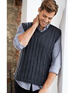 Lana Grossa herenspencer breien van Cool Wool Mélange (m19)