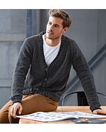 Lana Grossa herenvest breien van Cool Wool Big (m36)