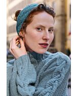 Lana Grossa hoofdband met kabel breien van Alta Moda Cashmere 16 (N1,M14)