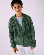 Lana Grossa kinder vest breien van Cool Merino Print (Kids 13, m2) | C.R. Couture