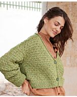 Lana Grossa kort vestje breien van Bottoni (F69, M36)