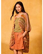 Lana Grossa lang dames vest breien van Gomitolo Alga (G17,M5)