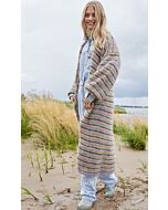 Lana Grossa lang streepvest breien van Birgitte no.3 F64,m39