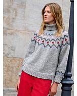 Lana Grossa noorse trui breien van Natural Alpaca Lungo (nk3,m26)