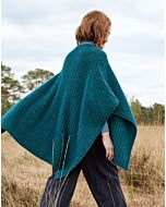 Lana Grossa poncho breien van Cashmere 16 Fine en Natural Superkid Tweed (DC9,M13)