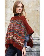 Lana Grossa poncho breien van Ecopuno en Colorissimo uit Doeken en Co Nr.4