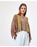 Lana Grossa korte poncho van Vintage Socks (Doeken&Co 8, m1)