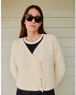 Lana Grossa raglanvest breien van Ecopuno en Silkhair uit Lookbook16 m.1