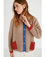 Lana Grossa raglanvest van Silkhair breien M18