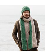 Lana Grossa sjaal breien met kleurvakken van Alta Moda Cashmere 16 (C27,M45)