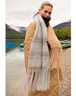 Lana Grossa sjaal breien van Silkhair Haze Melange M12